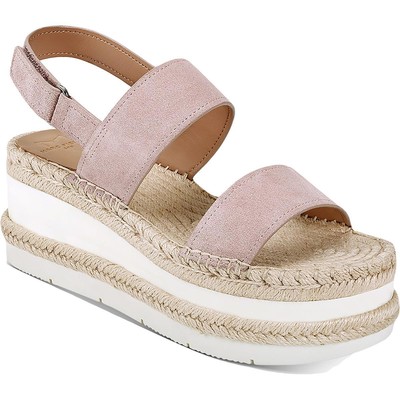 

Женские замшевые сандалии на танкетке Marc Fisher LTD Gallia с ремешком на пятке BHFO 8912, Light pink suede, Gallia