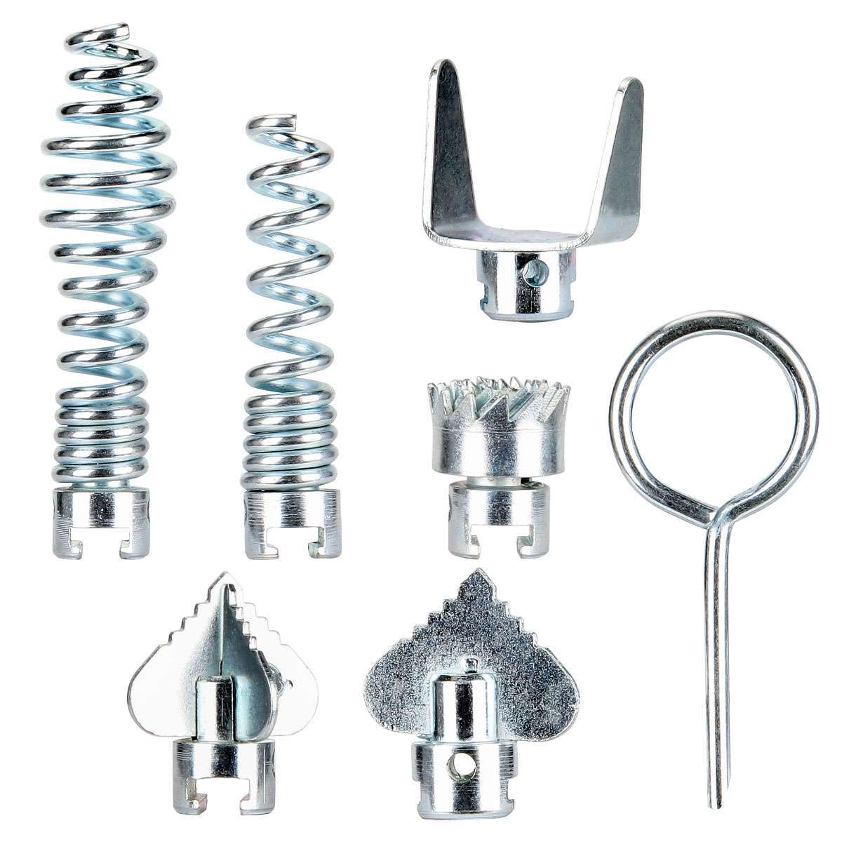 14 Pcs Cutter Set Drain Cleaner Plumbing Snake Tools Cable Auger Clog Sewer Pipe