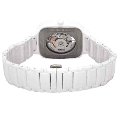 Pre-owned Rado True Square Automatic Skeleton White Dial Unisex Watch R27126012
