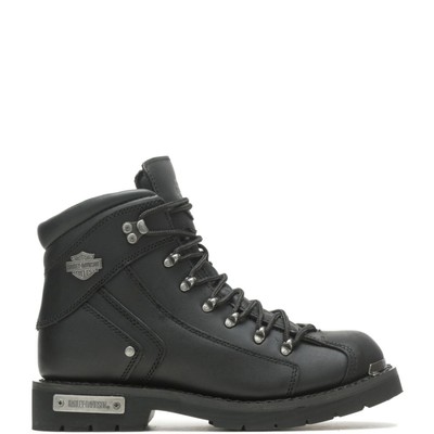 Pre-owned Harley-davidson Men's Electron Riding Boot Black - D96017