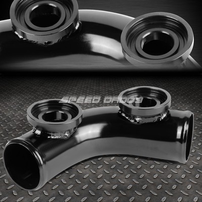 ТИП-SSQV 2.5 70-ГРАДУСНЫЙ ТУРБО-ПРОДУВОЧНЫЙ КЛАПАН С ДВОЙНЫМ ФЛАНЦЕМ И ПЕРЕХОДНИКОМ ДЛЯ ТРУБ ЧЕРНЫЙ