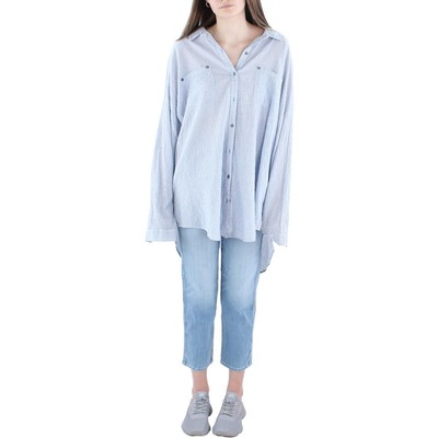 

Женская туника на пуговицах Free People Love Her Madly Blue  BHFO 1153, Синий