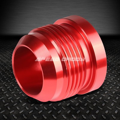 НАРУЖНАЯ РЕЗЬБА 16AN AN-16 ПРЯМОЙ СВАРНОЙ ШОВ НА АЛЮМИНИЕВОМ АНОДИРОВАННОМ ФИТИНГЕ С КРАСНОЙ НАКЛАДКОЙ