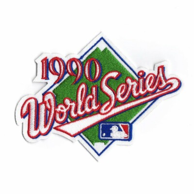 Cincinnati Reds vs Oakland Athletics A's 1990 MLB World Series Logo Jersey Patch