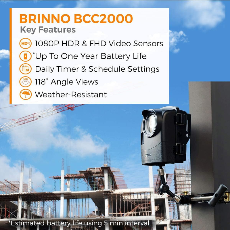 BCC2000 - Construction & Outdoor Security Time Lapse Camera Trio Bundle Pack - u