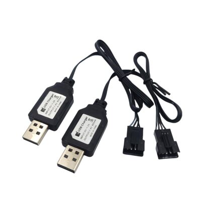 SM-4P USB Charger Cable Replacement for RC Car, RC Boat 7.4V Charger Plug, US...