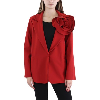 Женская рабочая одежда с красной розеткой Chiara Boni, офисный блейзер на одной пуговице 10 BHFO 0644