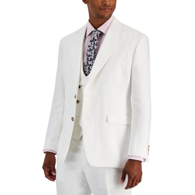 

Tayion By Montee Holland Mens Acontour Classic Fit Пиджак Блейзер BHFO 3018, Белый