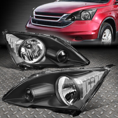 ДЛЯ 07-11 HONDA CRV CR-V OE СТИЛЬ ЧЕРНЫЙ КОРПУС ПРОЗРАЧНЫЕ УГЛОВЫЕ ФАРЫ ЛАМПЫ