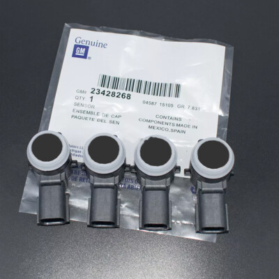4x OEM 23428268 Black Parking Sensor For GMC Chevy Silverado Cadillac Buick