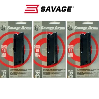 THREE SAVAGE Stevens Lakefield 62 64 954 22LR 10-Round Magazines 30005 FAST SHIP