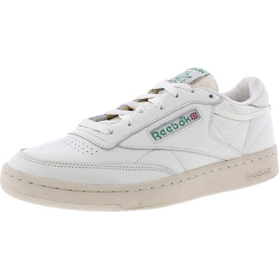 Повседневные и модные винтажные кроссовки Reebok Mens Club C 85 8 Medium (D) BHFO 9671