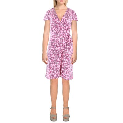 

Женское розовое вязаное платье с запахом Jessica Howard  BHFO 5802, Pink multi
