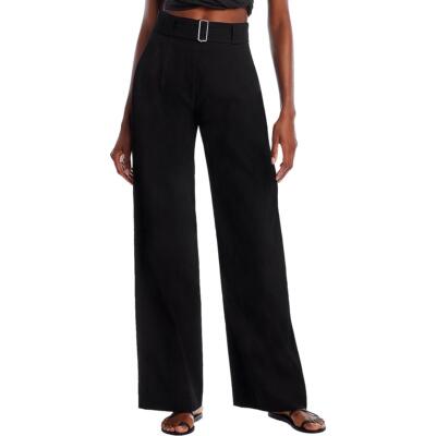 A.L.C. Womens Darby Linen Blen High Rise Pleated Wide Leg Pants BHFO 6932
