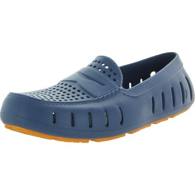 

Мужские мокасины Country Club Driver Navy Loafers Shoes 9 Medium (D) BHFO 6935, Navy peony/flame orange, Country Club Driver