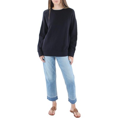 Vince Womens Essential Crewneck Relaxed Long-sleeve Sweatshirt Shirt BHFO 7635