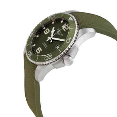 Pre-owned Longines Hydroconquest Automatic Green Dial Men's Watch L3.781.4.06.9