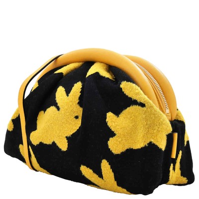 Pre-owned Jw Anderson Ladies The Bumper Intarsia Clutch Bag Hb0554 Fa0304 897 In Yellow