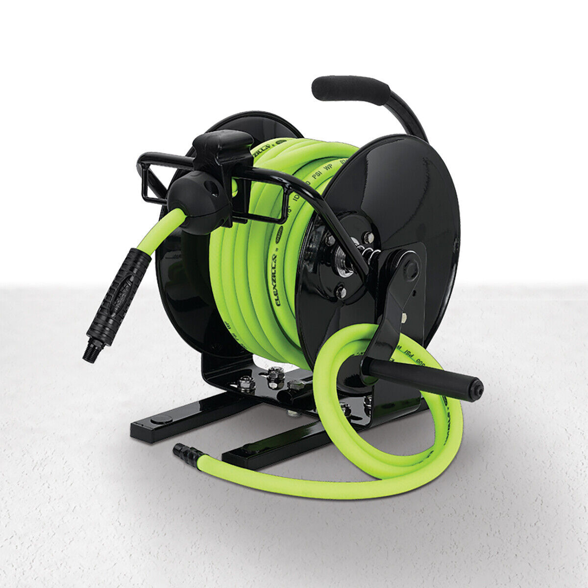 Manual Air Hose Reel Storage Open Face Portable 3/8" x 50' Swivel Handle Durable