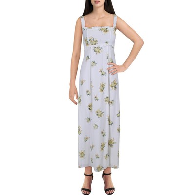 

Show Me Your Mumu Женское белое платье макси с оборками и цветочным принтом Bristol  BHFO 2735, Белый
