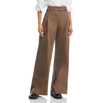 Женские хлопчатобумажные джинсы средней посадки Proenza Schouler с широкими штанинами BHFO 8615