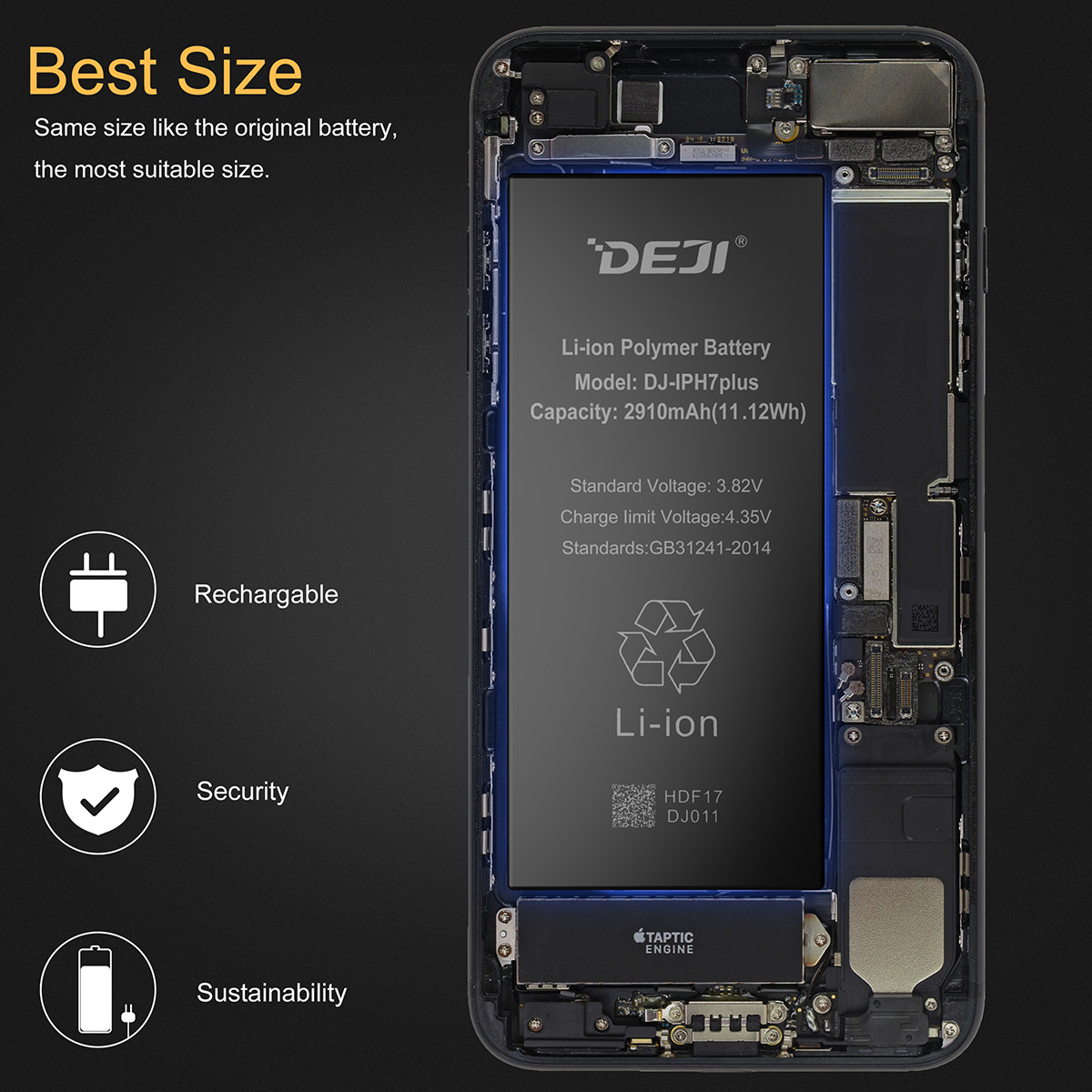 OEM Apple Repalcement Internal Battery For iPhone 6 6s 7 8 Plus SE w/ Tool Kits