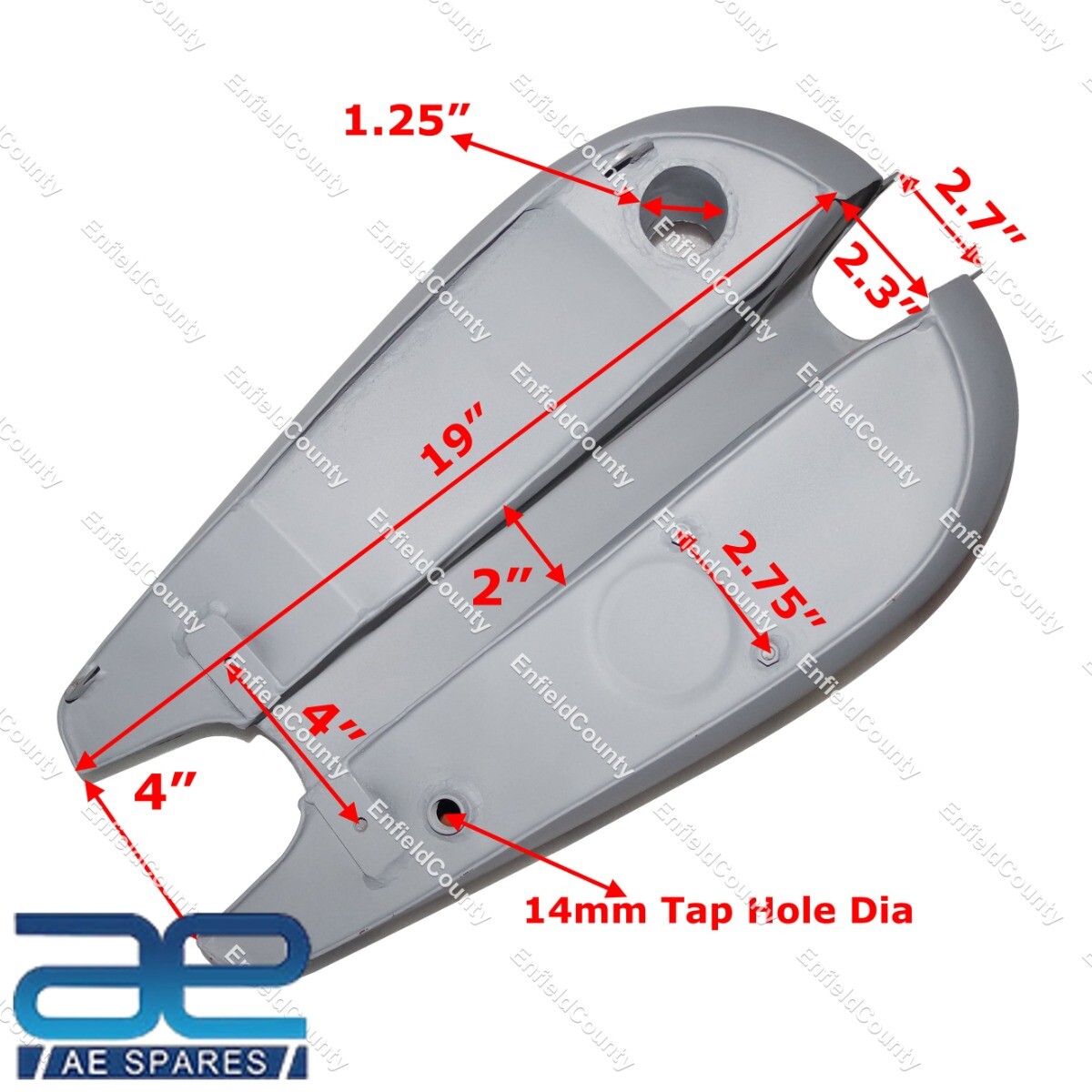 BSA C10 C11 Petrol Fuel Tank with 120 Kmph Speedometer & Cap 