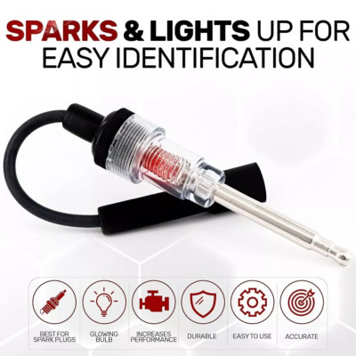 Car Circuit Tester LED Auto Ignition Test Pen Spark Plug Wire Coil Detector Tool