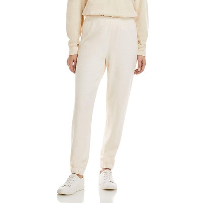 Женские белые флисовые удобные спортивные брюки Monrow Loungewear L BHFO 8653