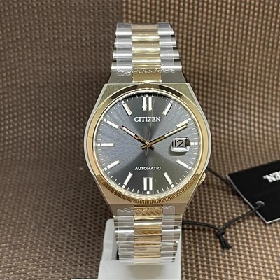 Pre-owned Citizen Nj0154-80h Tsuyosa Black Dial Two Tones Stainless Steel Automatic 50m