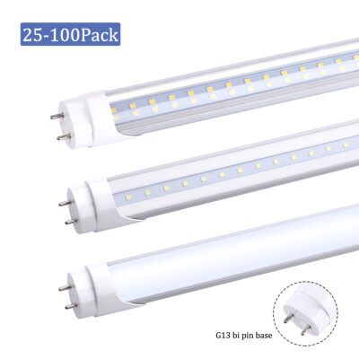T8 4FT G13 Bi-Pin Led Tube Light Bulbs 18W 22W 28W 4' Led Shop Light 5000K 6000K
