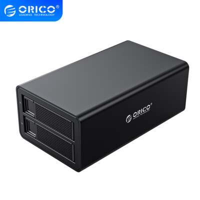 ORICO 2 Bay RAID Hard Drive Enclosure USB3.0 Type-B for 2.5'' 3.5'' SATA HDD 36TB