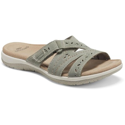 

Женские зеленые шлепанцы Earth Origins Shantel, ширина 9 (C, D, W), BHFO 4624, Sage green