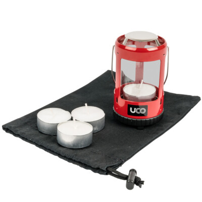 UCO Mini Candle Lantern Kit 2.0 Red or Green, Backpacking, Camping, Hiking