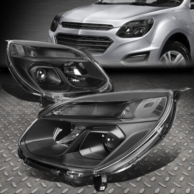 ДЛЯ 16-17 CHEVY EQUINOX ЧЕРНАЯ/ПРОЗРАЧНАЯ УГЛОВАЯ ФАРА ПРОЕКТОРА с СИГНАЛЬНЫМИ ЛАМПАМИ