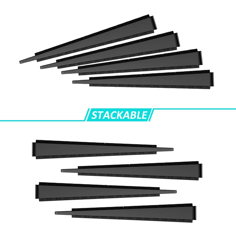 Plastic Shims for Leveling - 36 Piece Jar, Strong and Durable Table Wedges, DIY