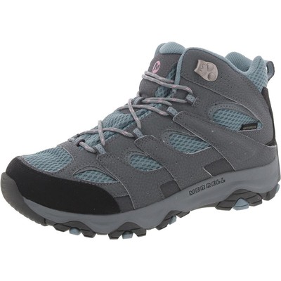 Женские треккинговые ботинки Merrell из синей кожи до щиколотки 7 Medium (B,M) BHFO 2543