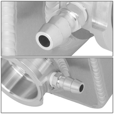 Universal Aluminum Radiator Coolant Expansion Overflow Tank Reservoir 1.25 QT