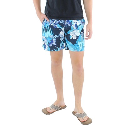 

Мужские синие быстросохнущие пляжные шорты Club Room, плавки классического кроя  BHFO 5363, Basic navy, 100146710MN