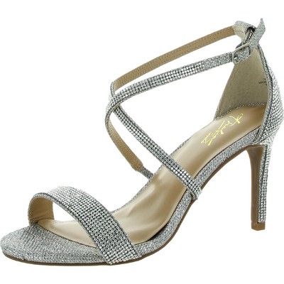 

Thalia Sodi Womens Darria 4 Silver Evening Heels Shoes 8 Wide (C, D, W) BHFO 0807, Silver bling, Darria 4