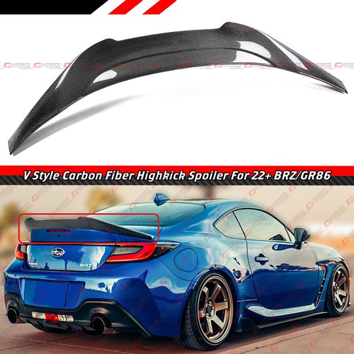 早い者勝ちです！86 BRZ カーボンフィン FOR 2022-26 SUBARU BRZ TOYOTA GR 86 V STYLE HIGHKICK CARBON FIBER