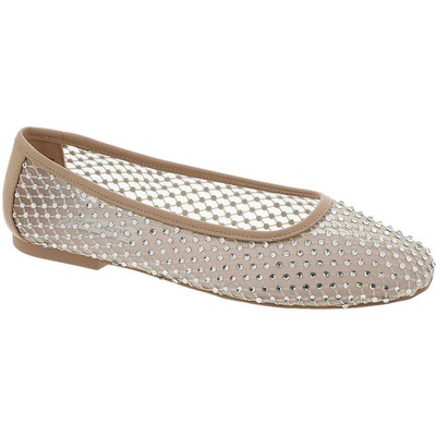 Повседневные балетки из сетчатого материала Steve Madden Womens AUDEN Tan 10 среднего размера (B, M) BHFO 4262