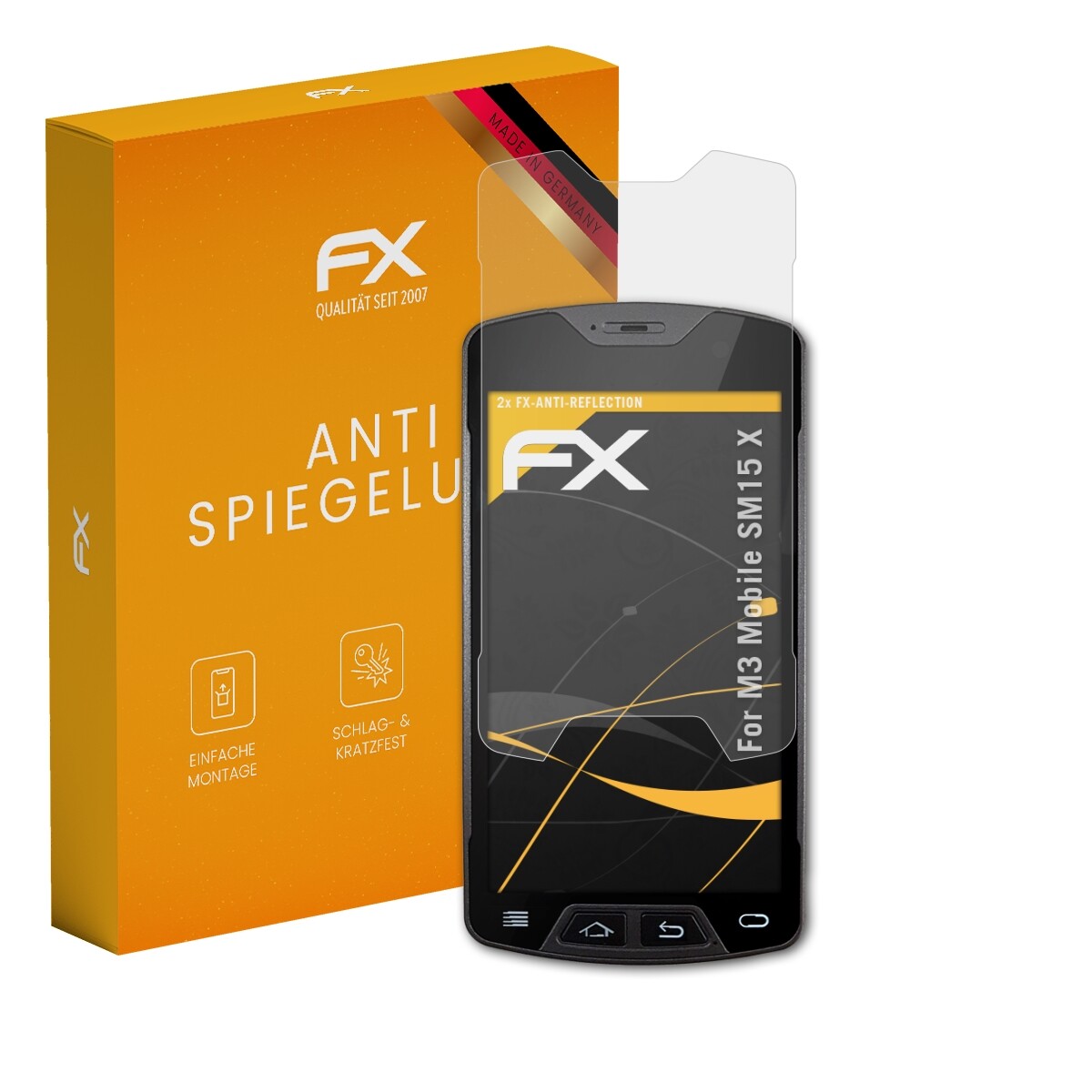 Protection écran Verre Trempé Hybride AtFoliX Pour Wieppo S6 - 9H Anti-rayures