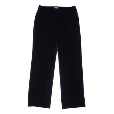 Женские брюки Tahari ASL Trey черного цвета с плоской подошвой спереди, 4 BHFO 6113