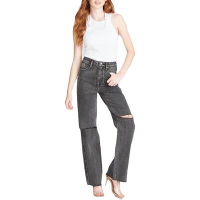 

Vigoss Billie 90s Женские джинсы свободного кроя черного цвета с эффектом потертости, Washed black, Billie 90's