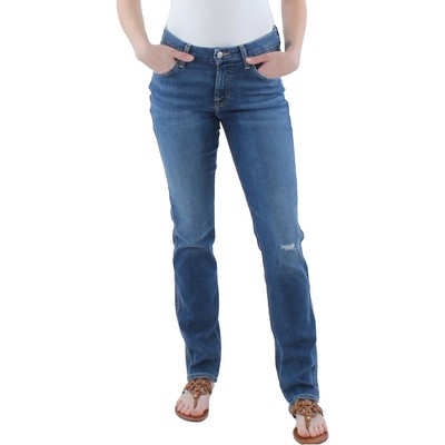 7 Для всего человечества Женские джинсы Kimmie Blue Denim с прямыми штанинами по щиколотку 24 BHFO 6883