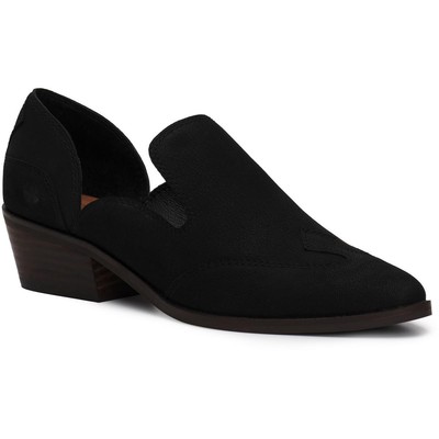 Женские мокасины-слипоны из кожи Мерлин с миндалевидным носком от бренда Lucky, BHFO 5605