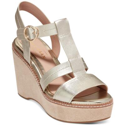 

Женские босоножки на танкетке Cole Haan Cloudfeel All Day Dressy Туфли BHFO 9048, Gold talca/brushed, Cloudfeel All Day