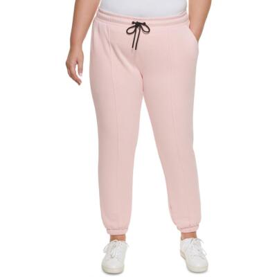 

Женские розовые повседневные брюки-джоггеры DKNY Sport с кулиской Marled Plus  BHFO 3436, Розовый