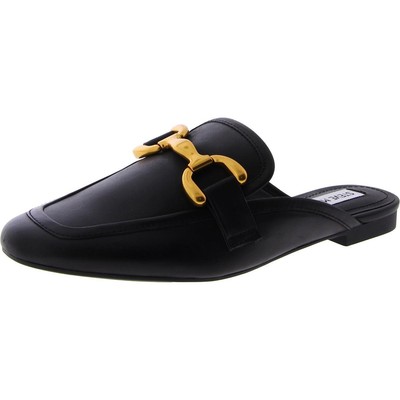Женские туфли-мюли Steve Madden из черной кожи Lucky 7 Medium (B,M) BHFO 9019